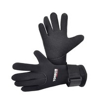 Yonsub 다이빙 장갑-3mm/5MM 네오프렌 다섯 손가락 따뜻한 잠수복 겨울 장갑 다이빙 스노클링 패들링 서핑용 카약 스피어피싱 스키 (미끄럼 방지 장갑 s), 5mm diving gloves