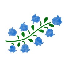 대문닷컴 스텐실 도안(ST-3421) 방울꽃, 1개