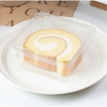 일회용 정사각 투명 티라미수 용기 350ml 보틀케이크 케이스, 50개
