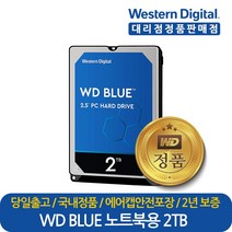 웨스턴디지털 정품 재고보유 WD Blue WD20SPZX 2TB 노트북 PC 컴퓨터 하드디스크 HDD, WD 정품 Blue WD20SPZX 2TB