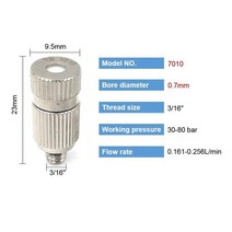 SS기 농업용 엔진분무기 살수기안개 노즐 50 미크론 가금류 농장 기계, 08 0.7mm bore diameter, 08 0.7mm bore diameter