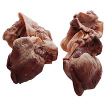 냉장 삶은 돼지 염통 한마리분 1개(울대포함) 약 300-400G 국내산, 1개, 300g