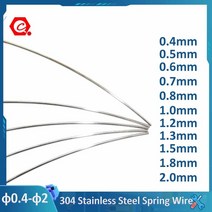 토션스프링 1-10 미터 a2 304 스테인레스 스틸 강선 직경 0.4 0.5 0.6 0.7 0.8 1.0 1.2 1.3 1.5 1.8 2.0mm, 1.5mm, 2미터