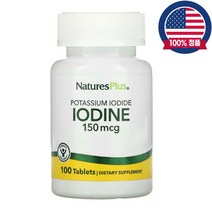 네이처스플러스 요오드화칼륨 아이오딘화칼륨 150mcg 인산칼슘 스테아르산 100정, 150mcg 100정, 1개
