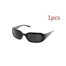 3D 안경 AR 4D VR 홀로그램 기기 1pc 블랙 개선 핀홀 눈 운동 시력 시력 치유 운동 개선 시력 보호 훈련, 협력사, 1개
