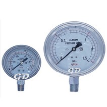 오일충만식 압력계 오일게이지 측정 압력 100파이 1kg, 100파이20kg, 1개