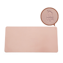 리빙톡 심플 다용도 책상 매트, 핑크