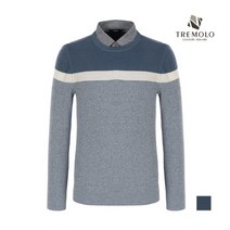 인디안 TREMOLO 셔츠 레이어 컬러블럭 니트_TTYBPVSC446