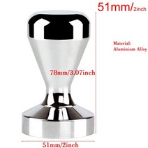 커피 디스트리뷰터 51mm 53mm 58mmm 필터 탬퍼 홀더 카페 스탠드 에스프레소, 알루미늄 탬퍼51mm