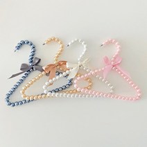 아기 유아 아동 옷걸이 아기옷장정리 신생아방꾸미기 셀프촬영소품 진주옷걸이 3P, 골드