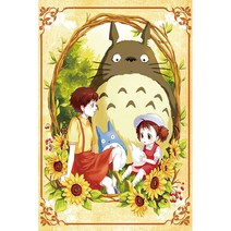 이웃집토토로 캐릭터 직소퍼즐 지브리 애니 굿즈 집콕 생활 스트레스해소 친구 가족 선물용, 토토로-16, 520피스