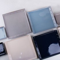 HACHO_ 메인접시 한식접시 도자기 초밥접시 네모접시 분할찬기 생활옹기 옹기그릇, 선택_ 헤리티지 국내 도자기 정사각접시 대 4color, 선택_ 핑크
