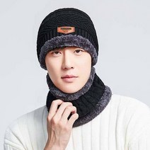겨울 방한 기모 퍼 니트 모자 넥워머 바라클라바 5컬러, 네이비