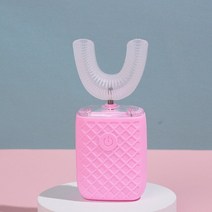 가성비어린이용 U 모양 전동 칫솔 충전식 실리콘 치과 클리너 만화 360 ° 음파, 22 7-15 toothbrush