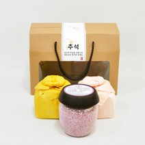 6형제소금밭 명절 신년 추석 소금선물세트 천일염 함초소금 구운소금 아로니아소금 3P세트, 아로니아 혼합세트, 아로니아소금/천일염/함초소금