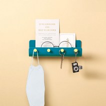 레이블제이 현관 자석 마스크 걸이 차키 소품 다용도 선반 거치대, 화이트