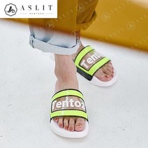 애슬릿 애슬릿 여성 형광 투명 스트랩 플랫폼 통굽 슬리퍼