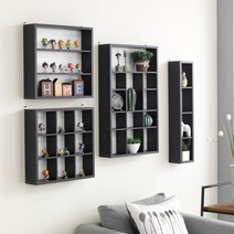 인테리어 미니 벽걸이 피규어장 장식장 선반 선반장, 선반장-인테리어미니선반장(대)화이트