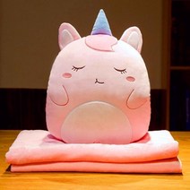 담요 핸드워머 캐릭터 쿠션 베개 무릎담요 캠핑 차량용 인형 폭신담요