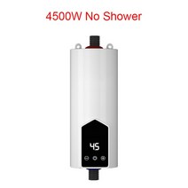 열풍기 4500W 주방 욕실 순간 전기 수도꼭지 히터 탱크 없는 온수 탭 난방 기계 샤워 110V, 01 4500W No Shower, 03 영국 플러그, 01 4500W No Shower