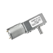 하이보1마력리버스 고출력 jgy 370 자동 잠금 저소음 중공 축 소형 Dc 마이크로 전기 드라이브 웜 기어 모, 15 6_03 24V