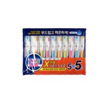 크리오 센스 인터덴탈 칫솔 5+5입, 항균초극세모, 1팩(10개)