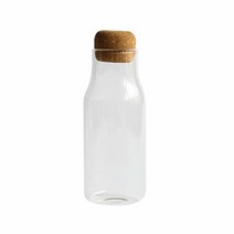 보관 실용적인 유리병 700ml 1P 빈티지 코르크마개 슬림 다용도, 1개
