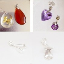 딸럽 실버925 보석 마무리 장식 삼각고리 DL45 목걸이 귀걸이 만들기 재료