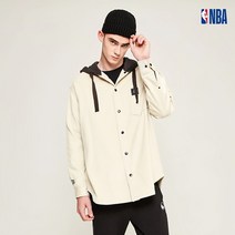 [NBA] 유니 휴스턴로케츠 후드 배색 코듀로이 셔츠 (N194SH131P)