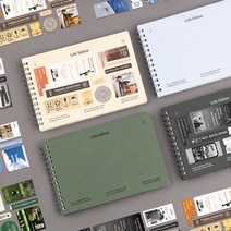 대시앤도트 라이프 에디터 플래너 6개월 만년형 스케줄러 업무 일지 스티커포함, 02 코튼 블루