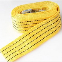 견인 고리 로프 줄 드레스업 와이어 자동차 트레일러 견인 스트랩 로프 4 M 3 톤 헤비 듀티 비상 도우미, 01 Yellow