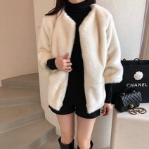 융 / 퀄리티좋은 에코퍼 노카라 자켓