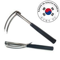 덕진 분리형 접이식 두발 괭이 약초 곡괭이 곡갱이 쇠스랑 농기구