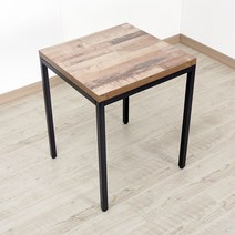 오디엔즈 CT4545a 높이736mm 블랙30각 철제다리 코너형탁자 정사각 450mm, 02. 멀바우