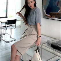 여성 데일리 여름 팬츠 반바지 5부 핀턱 벨트 밴딩