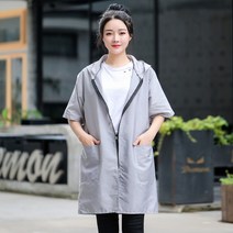 비옷 반팔 레인코트 우의 우비 여성 남성 자켓