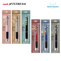 (선물케이스용) 유니 제트스트림 4&1 멀티펜 MSXE5-1000, 0.5mm/보르도