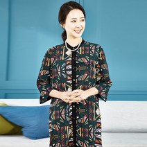 [풍기인견] 파란선풍기 여성의류 쉬폰 다빈치 롱 블라우스