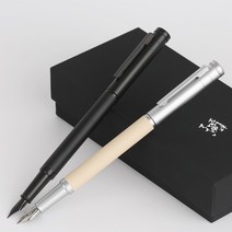 홍디안 만년필 포레스트 선물용 고급 명품 입문용 펜 이니셜 각인 선물, F, 화이트