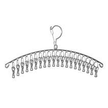 꿀쥬 스텐 양말건조대 20구, 실버, 1개