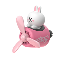 곰돌이 브라우니 차량용 방향제 선풍기 자동차 악세사리 인테리어 장식