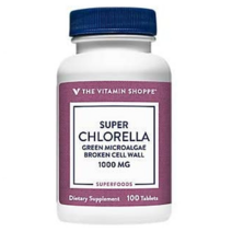 더비타민 슈퍼 클로렐라 1000mg 타블렛 100정 The Vitamin Shoppe Super Chlorella Green Superfood Algae, 상세내용참조, 없음