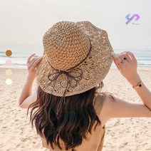 와이제이 밀짚모자 여름벙거지 왕골모자 플로피햇 라피아햇 여성모자 비치모자 와이드챙 YJK034G