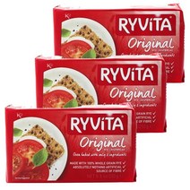 Ryvita 오리지널 라이 크리스프브레드 무지방 라이비타 250g 3개 1팩