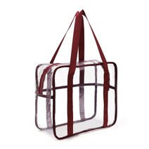 수영용품 세면도구 투명 사각 비치백 20대 수영가방