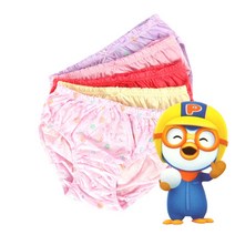 핀팝 뽀로로 캐릭터 우리 아이 순면 메리야스 여아 런닝 내의 세트 속옷 3종