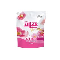 피죤 프리미엄 핑크로즈 리필2100ml 섬유유연제, 8개, 2100ml