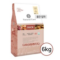 네츄럴코어 에코2오리 중간알(육포+치실껌증정)6kg 애견사료, 6kg, 오리