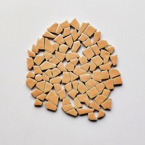 유리공예 스테인드글라스 600g/21oz (약. 165 ~ 175 개) 다각형 도자기 모자이크 타일 5mm/0.2 인치 두께 D, 04 Pink_01 600g-21oz