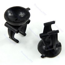 온도 조절 히터 수족관 어항 꾸미기 블랙 흡입 컵 클립 직경 30mm 히터 튜브 수족관 레인 바용 2 개